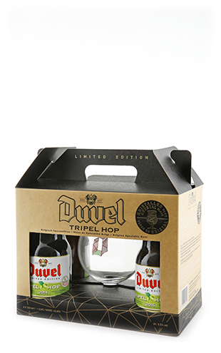 Coffret Duvel Triple Hop 4x0.33 + 1 verre crystal