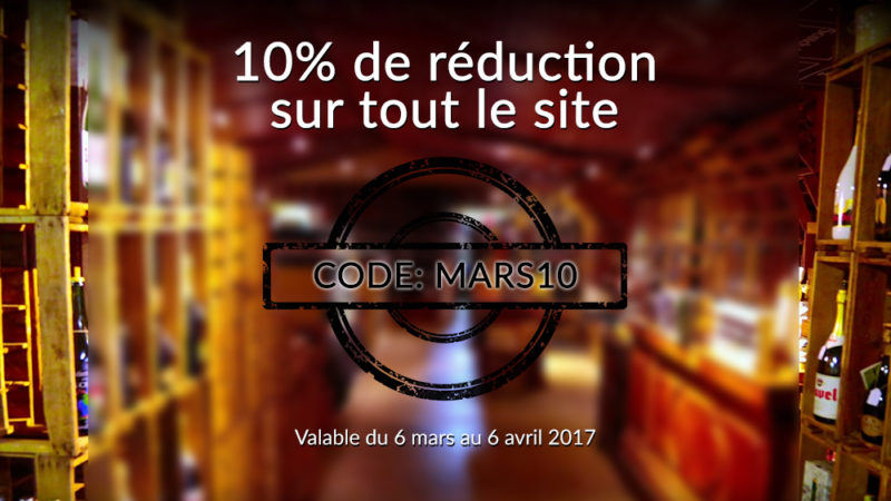 Promotion – 10% sur tout le site