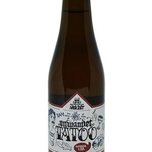 Unwandet tatoo, ginger ipa brassée par la brasserie 'T Verzet