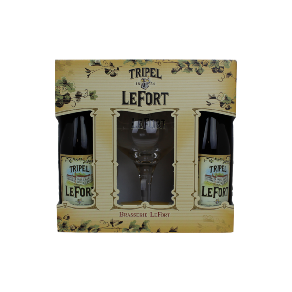 Coffret LeFort triple 4x33cl et 1 verre
