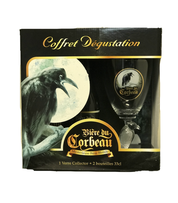 Coffret Bière du Corbeau 2x33cl + 1 verre